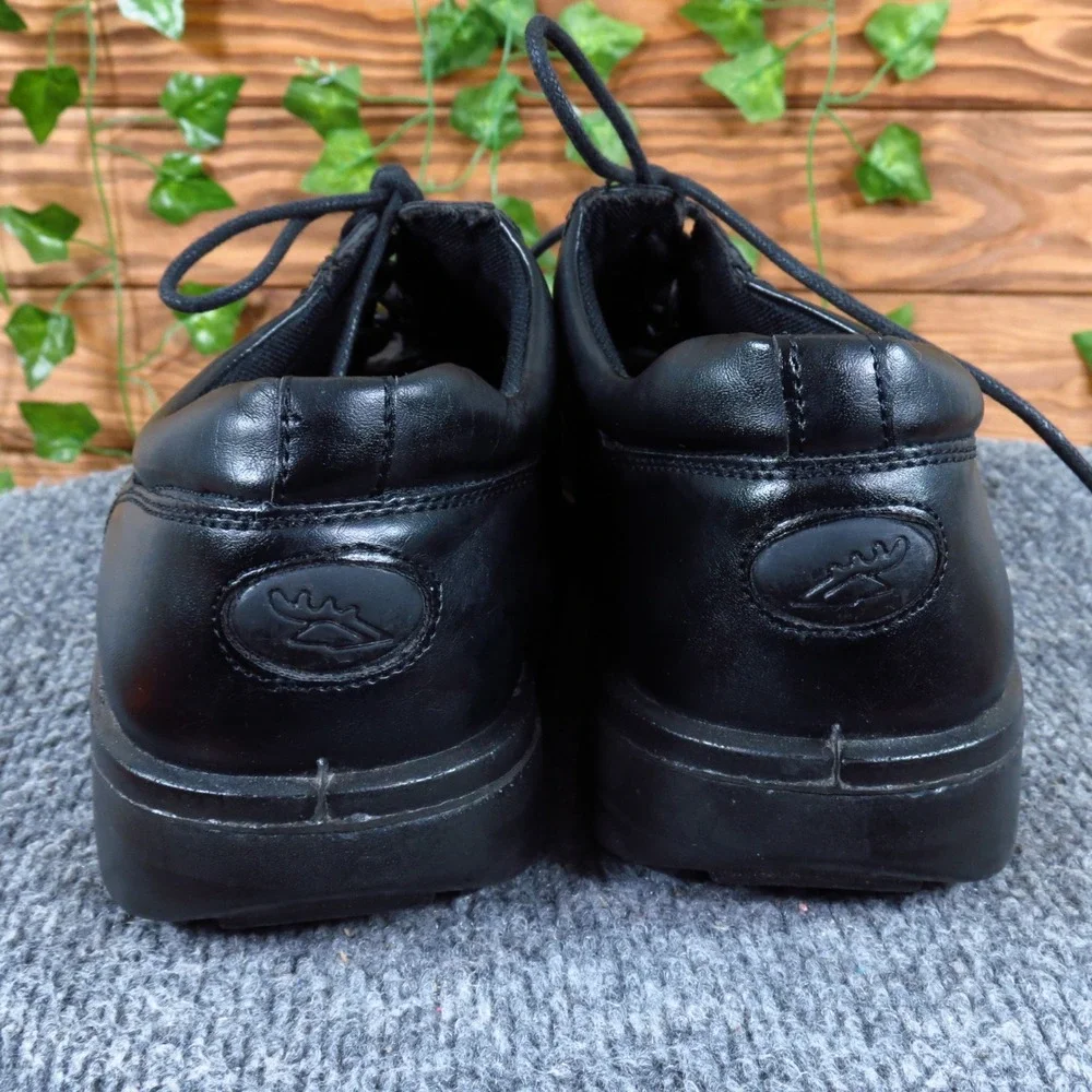 Deer Stags Equator Mens Oxford Shoes Sz 9.5 Wide Work Uniform Professional Black